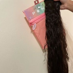 Insert name here long wavy ponytail!